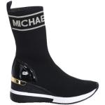 Casual Zwarte Polyester Michael Kors MICHAEL Gebreide Hoge sneakers  in maat 37 met Hakhoogte 5cm tot 7cm in de Sale voor Dames 