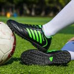 Grijze Rubberen Antislip Voetbalschoenen  in Grote Maten voor Kinderen 