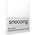 Snoozing - Kussensloop - Katoen - Set van 2-60x70 cm - Wit