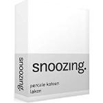 Snoozing - Percale katoen - Laken - 240x260 cm - Wit