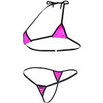 Roze Polyester String bikini's  in maat M voor Dames 