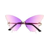 Punk Roze Vlinder zonnebrillen  in maat XL met motief van Vlinder Sustainable voor Dames 