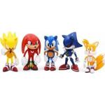 Sonic Mini Figure Toy 5 Figure Toy Set Super Metal Sonic the Hedgehog Tails Knuckles mtsonic02