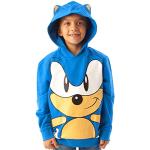 Sonic The Hedgehog Hoodie Karakter 3D Oren Jongen Kids Blue Hooded Jumper 8-9 jaar