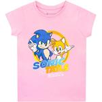 Sonic The Hedgehog Meisjes T-Shirt Sonic en Tails Roze 146