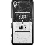 Sony Xperia X hoesje - Black & white