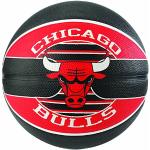 Spalding BBSCH NBA Team Chicago Bulls Ball Basketbal, zwart/rood, 7