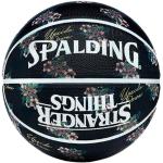 Spalding - Stranger Things Greetings - basketbalbal - maat 7 - basketbal - gecertificeerde bal - materiaal rubber - buiten - binnen (7, zwart greetings)