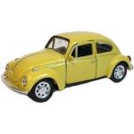 Speelauto Volkswagen Kever geel 12 cm