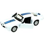 Speelgoedauto Pontiac Firebird Trans AM 1972 wit/blauw