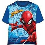 Blauwe Spider-Man Kinder T-shirts  in maat 98 voor Jongens 
