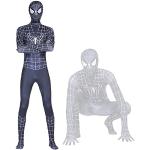 Spiderman Kinderen Volwassen, Unisex Volwassen Kinderen Superheld Spiderman Cosplay Kostuum Pak Lycra Spandex 3D Stijl Jumpsuit Bodysuit Halloween Activiteiten Kostuums (140-150cm,C)