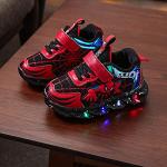 Rode LED / Oplichtend / Gloeiend Spider-Man LED sneakers & Lichtgevende Sneakers voor Babies 