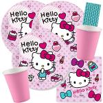 Roze Kartonnen Hello Kitty Wegwerpservies voor 8 personen 
