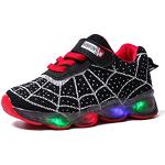 Zwarte LED / Oplichtend / Gloeiend Spider-Man LED sneakers & Lichtgevende Sneakers Sustainable voor Jongens 