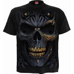 Rock Zwarte Spiral T-shirts  in maat M voor Heren 