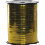 Spoel polyband - sierlint metallic - goud - 250 meter