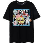Casual Zwarte SpongeBob SpongeBob SquarePants T-shirts met ronde hals  voor de Lente  in maat L voor Heren 