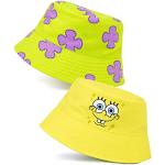 SpongeBob SquarePants Omkeerbare Bucket Hat Kinderen | Meisjes Jongens Gele SpongeBob En Patrick Coral Karakter Zonnehoed | Films TV Show Geschenken Merchandise