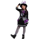 Spooktacular Creations Kind meisjes Dark Mad Hoedenmaker kostuum voor Halloween (L (10-12 jaar))
