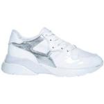 Witte Kalfsleren Hogan Metallic Lage sneakers  in 40,5 met Hakhoogte 3cm tot 5cm met Glitter voor Dames 
