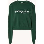 Groene Sporty & Rich Cropped sweaters voor Dames 