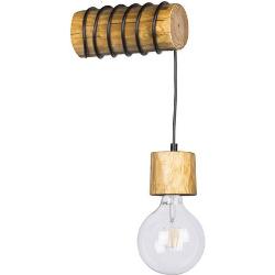 SPOT Light Wandlamp TRABO PINO Houten balk van massief grenenhout ø 8-12 cm, duurzaam