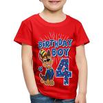 Bordeaux-rode Polyester SPREADSHIRT Paw Patrol Chase Kinder T-shirts Sustainable voor Jongens 