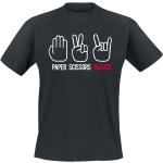 Rock Zwarte Effen T-shirts Ronde hals  in maat XL voor Heren 