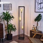 Moderne Zwarte Metalen Smart home Hofstein E27 Led Vloerlampen Rechthoek 