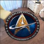 Star Trek Logo Gebied Rond Tapijt Decoratief woonkamertapijt Deurmat Badmat Souvenier Woondecoratie tapijten voor de woonkamer