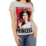 Zwarte Star Wars Luke Skywalker T-shirts  in maat S voor Dames 