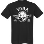 Zwarte Star Wars Yoda Effen T-shirts Ronde hals  in maat 3XL voor Heren 