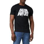 Zwarte Star Wars Yoda T-shirts met ronde hals  voor een Vaderdag Ronde hals  in maat M voor Heren 
