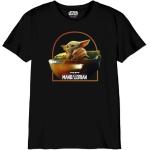 Zwarte Star Wars The Mandalorian Kinder T-shirts voor Jongens 