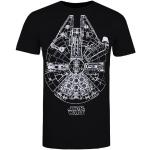 Witte Jersey Star Wars Millennium Falcon T-shirts  in maat XXL voor Heren 