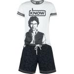 Star Wars Pyjama - Han Solo - I Know - S tot XXL - voor Mannen - grijs-zwart