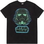 Star Wars Stormtrooper Wireframe Helm. T-shirt, Kinderen, 110-170, Schwarz, Officiële Koopwaar