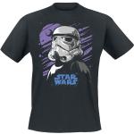 Zwarte Star Wars Stormtrooper Effen T-shirts Ronde hals  in maat 5XL voor Heren 