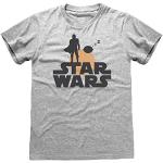 Grijze Star Wars The Mandalorian T-shirts  in maat 3XL voor Dames 