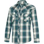 Cowboy Blauwe Stars&Stripes Gestreepte Gestreepte overhemden  in maat XL voor Heren 