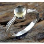 Gele Zilveren Handgemaakte Ring met stenen voor Dames 