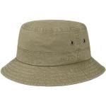 Kaki Stetson Used Look Bucket hats  voor de Zomer  in maat L 58 voor Dames 