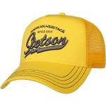 Stetson Moonshine Jamboree Trucker Pet Heren - truckercap baseballpet mesh cap Snapback met klep voering voor Zomer/Winter - One Size geel