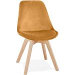 Moderne Gele Houten Alterego Design Antiek look Antieke stoelen 
