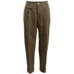 Straight Trousers High , Brown , Dames