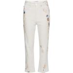 Straight Up Slim Painted Denim Jeans Off-white size 30