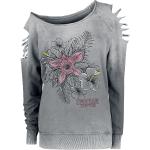 Stranger Things Demoflower Sweatshirts grijs Vrouwen - Officieel & gelicentieerd merch
