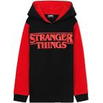 Stranger Things Hoodie tienermeisjes capuchontrui voor meisjes van 9-15 jaar hoodie jongens tieners, zwart/rood, 11-12 Jaar