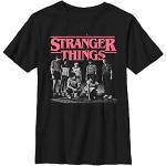 Netflix Kids Stranger Fade T-Shirt Black XS, zwart, One size